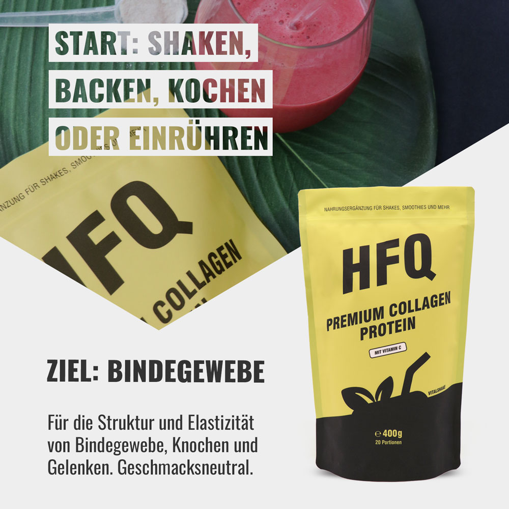 HFQ Vitalshake Premium Collagen für das Bindegewebe