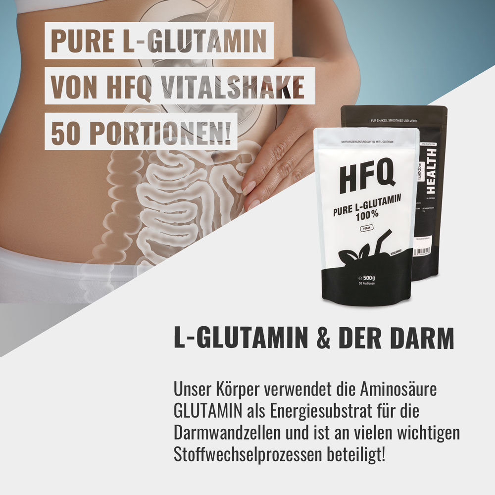 HFQ Vitalshake Pure L-Glutamin für die Verdauung