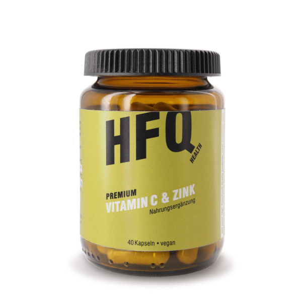 HFQ-Health Premium Vitamin C und Zink, 40 Kapseln