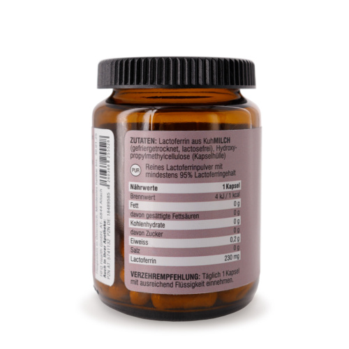 HFQ Health Pure Lactoferrin 230mg Zutaten