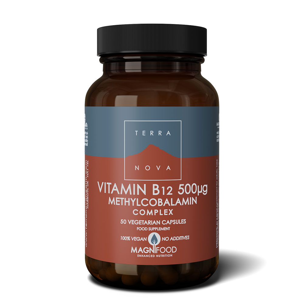 Terranova Vitamin B12 (Methycobalamin) 500μg Komplex 50 Kapseln