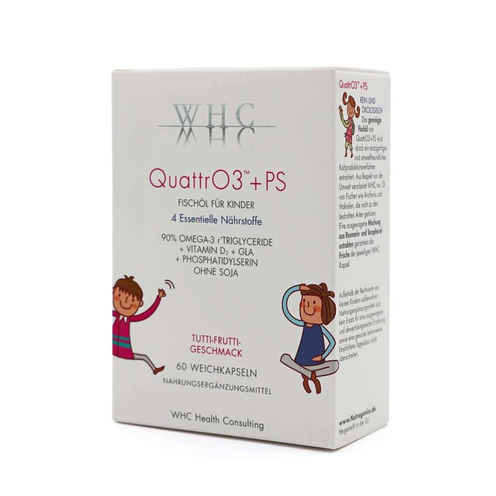 WHC QuattrO3+PS, Omega 3 Fischölkomplex für Kinder