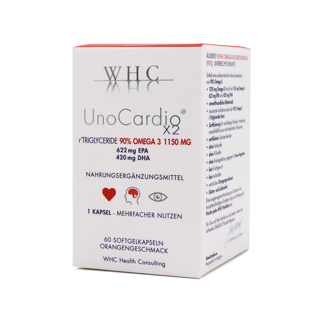 WHC UnoCardio X2 Omega-3 Kapseln online kaufen - Omega-3 Shop